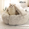 2 In 1 Dog And Cat Bed Pet Winter Bed Round Plush Warm Bed House Soft Long Plush Pets Bed Pet Products - Image 74