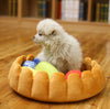 Pet plush cat dog mat kennel cat litter winter warm creative pet mat fruit egg tart bed - Image 2