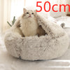 2 In 1 Dog And Cat Bed Pet Winter Bed Round Plush Warm Bed House Soft Long Plush Pets Bed Pet Products - Image 80