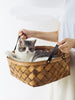 Bamboo Rattan Cat Bed House Kennel Nest Dog Bed Cat Tent Summer Dog Sofa Bed Cushion Pet Bed Cat House Dog House Cat Rug Teepee - Image 4