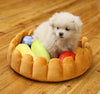 Pet plush cat dog mat kennel cat litter winter warm creative pet mat fruit egg tart bed - Image 3