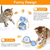 Cat Interactive Feather Toys Pet Bumbler Funny Toy Interactive Cats Toys Cat Rolling Teaser Feather Wand Toys Rotating Ball - Image 6