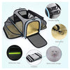Carrier For Cat Pet Airline Approved Expandable Foldable Soft Dog Carrier Opened Doors Reflective Tapes Cat Travel Bag - Image 1