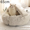 2 In 1 Dog And Cat Bed Pet Winter Bed Round Plush Warm Bed House Soft Long Plush Pets Bed Pet Products - Image 66