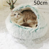 2 In 1 Dog And Cat Bed Pet Winter Bed Round Plush Warm Bed House Soft Long Plush Pets Bed Pet Products - Image 75