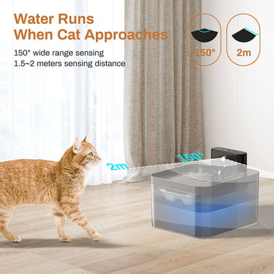 32L Pet Water Fountain Stainless Steel Automatic Induction Water Dispenser