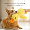 Pet Plush Toy Dog Calming Duck Stuffed Duck Toys Chew Toy Squeaky For Puppy Pet Teeth Cleaning Chew Pillow Toy Pet Supplies - Image 3