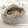2 In 1 Dog And Cat Bed Pet Winter Bed Round Plush Warm Bed House Soft Long Plush Pets Bed Pet Products - Image 57