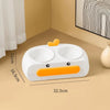Duck Design Pet Double Bowl Plastic Kitten Dog Food Drinking Tray Feeder Cat Feeding Pet Supplies Accessories - Image 12