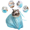 Pet Soft Cat Grooming Bag Adjustable Multifunctional Polyester Cat Washing Shower Mesh Bags Pet Nail Trimming Bags - Image 1
