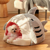 Shark Cat Kennel Dog Kennel Warm Yurt Semi-closed Four Seasons Universal - Image 3