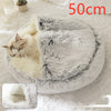 2 In 1 Dog And Cat Bed Pet Winter Bed Round Plush Warm Bed House Soft Long Plush Pets Bed Pet Products - Image 77