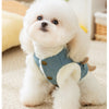 Autumn And Winter Korean-style Dog Pocket Three-dimensional Bear, Denim Towing Vest, Cat Cotton Coat, Warm Pet Dog Clothes - Image 9