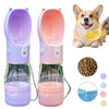 2 In 1 Portable Dog Water Bottle For Small Big Dogs Cat Outdoor Leak-proof Puppy Drinking Bowl With Food Container Pets Feeder Pet Products - Image 1