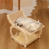 One Piece Solid Wood Sisal Mat, Scratch Resistant Cat Bed - Image 5