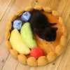 Pet plush cat dog mat kennel cat litter winter warm creative pet mat fruit egg tart bed - Image 4