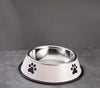 Printed Non-slip Bowl Cat Stainless Steel Food Basin Rice Bowl - Image 5