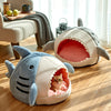 Shark Cat Kennel Dog Kennel Warm Yurt Semi-closed Four Seasons Universal - Image 4