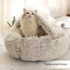 2 In 1 Dog And Cat Bed Pet Winter Bed Round Plush Warm Bed House Soft Long Plush Pets Bed Pet Products - Image 7