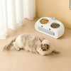 Duck Design Pet Double Bowl Plastic Kitten Dog Food Drinking Tray Feeder Cat Feeding Pet Supplies Accessories - Image 4