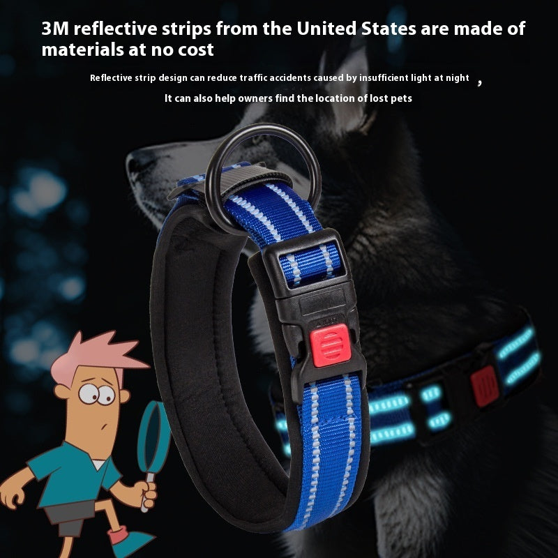Pet Avoid Cutting Into The Neck Medium Large Dog Comfortable Breathable Dog Collar