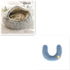 2 In 1 Dog And Cat Bed Pet Winter Bed Round Plush Warm Bed House Soft Long Plush Pets Bed Pet Products - Image 32