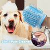 2 In 1 Dog Paw Cleaner Cup Soft Pet Dog Foot Cleaning Washer Brush Cup Portable Pet Foot Washer Paw Clean Brush Foot Cleaning Bucket Pet Products - Image 1