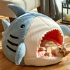 Shark Cat Kennel Dog Kennel Warm Yurt Semi-closed Four Seasons Universal - Image 1