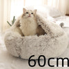 2 In 1 Dog And Cat Bed Pet Winter Bed Round Plush Warm Bed House Soft Long Plush Pets Bed Pet Products - Image 12