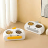 Duck Design Pet Double Bowl Plastic Kitten Dog Food Drinking Tray Feeder Cat Feeding Pet Supplies Accessories - Image 3