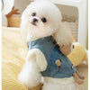 Autumn And Winter Korean-style Dog Pocket Three-dimensional Bear, Denim Towing Vest, Cat Cotton Coat, Warm Pet Dog Clothes - Image 10