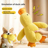 Pet Plush Toy Dog Calming Duck Stuffed Duck Toys Chew Toy Squeaky For Puppy Pet Teeth Cleaning Chew Pillow Toy Pet Supplies - Image 2