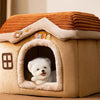 Fully Enclosed Pet House For Fall And Winter Cozy Kennel For Dogs And Cats - Image 3