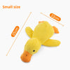 Pet Plush Toy Dog Calming Duck Stuffed Duck Toys Chew Toy Squeaky For Puppy Pet Teeth Cleaning Chew Pillow Toy Pet Supplies - Image 5
